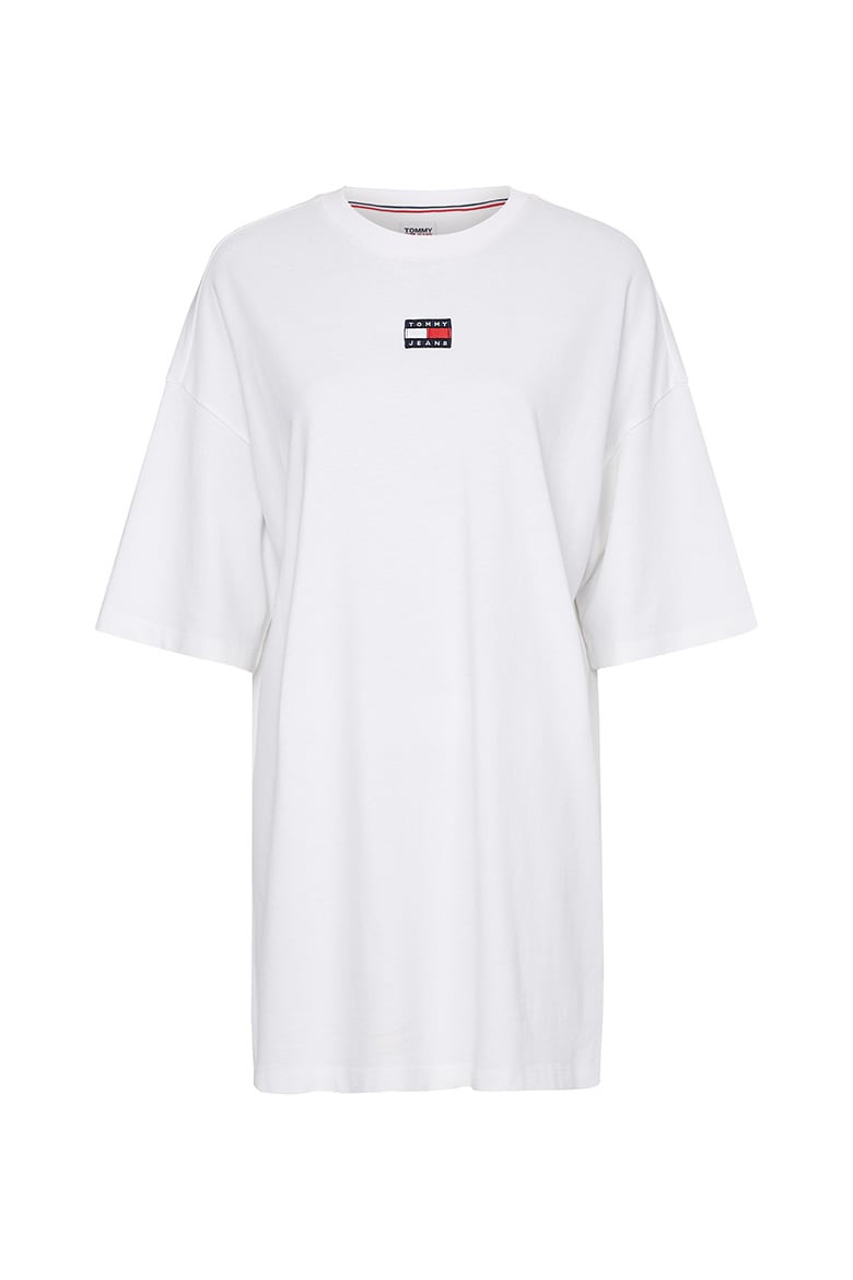 Tommy Jeans Dress - TJW ESSENTIAL BADGE TEE DRESS white