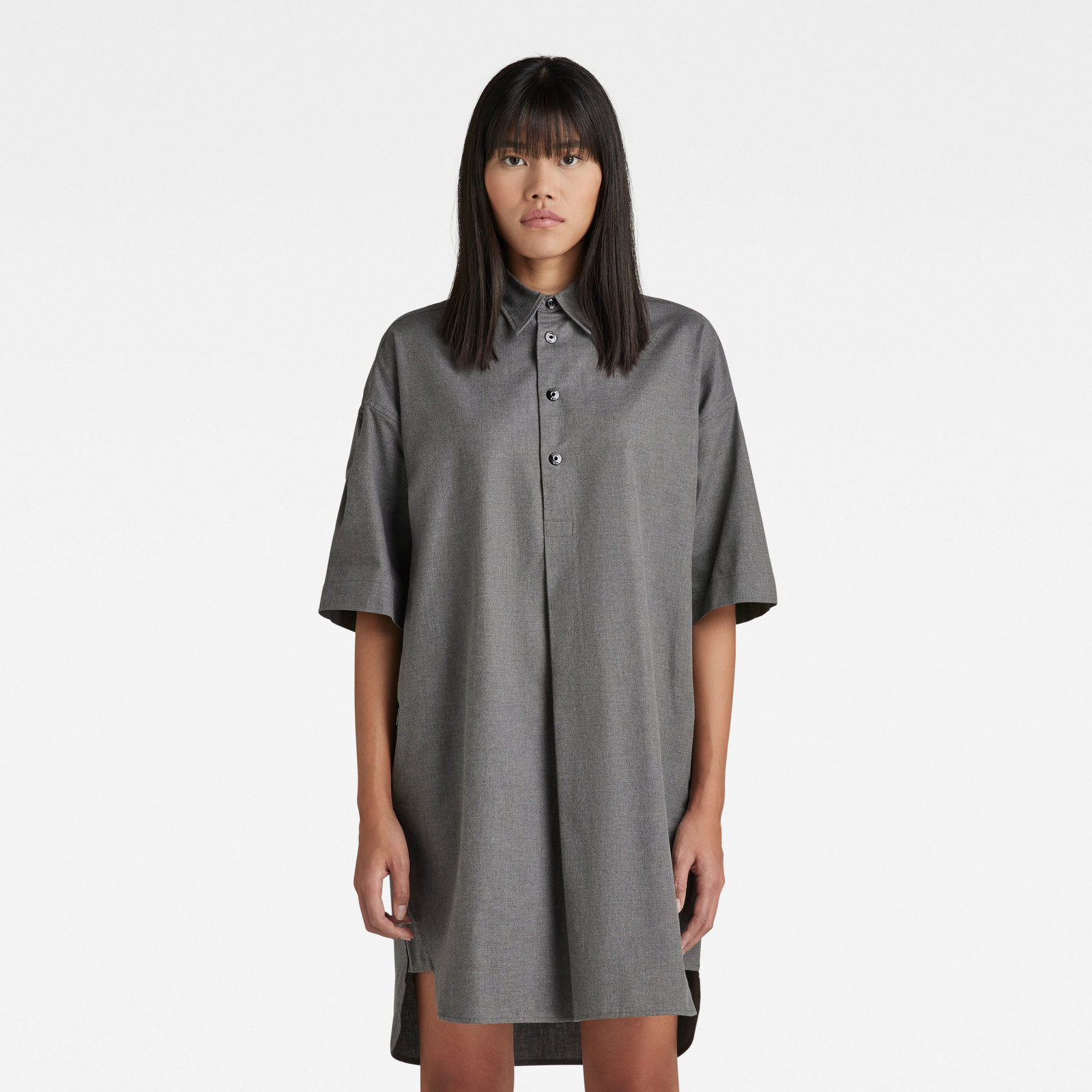 G-STAR Dress - Shirt dress s\s wmn grey