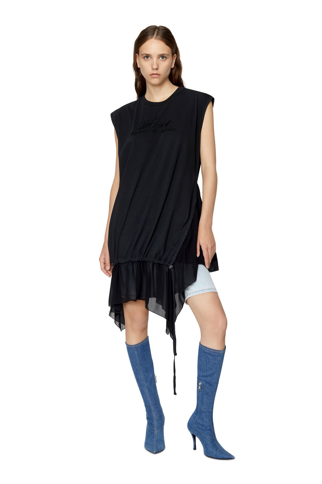 Diesel Dress - D-ROLLETTE DRESS black