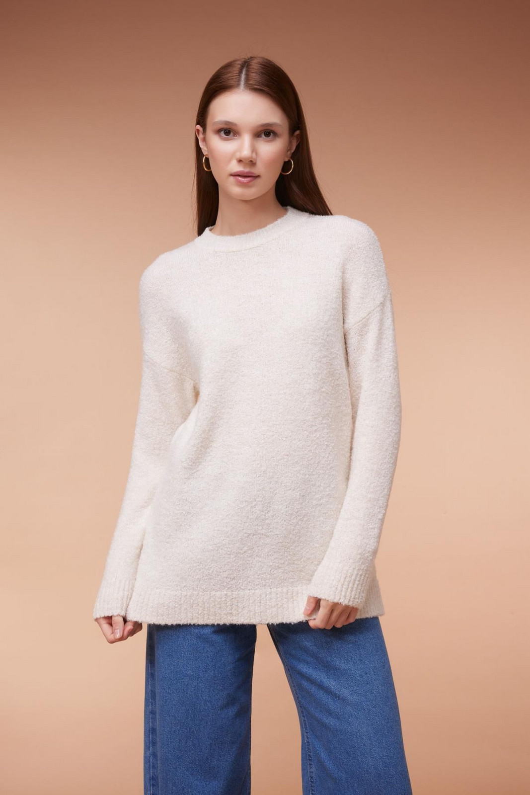 DEFACTO Regular Fit Long Sleeve Sweater Tunic