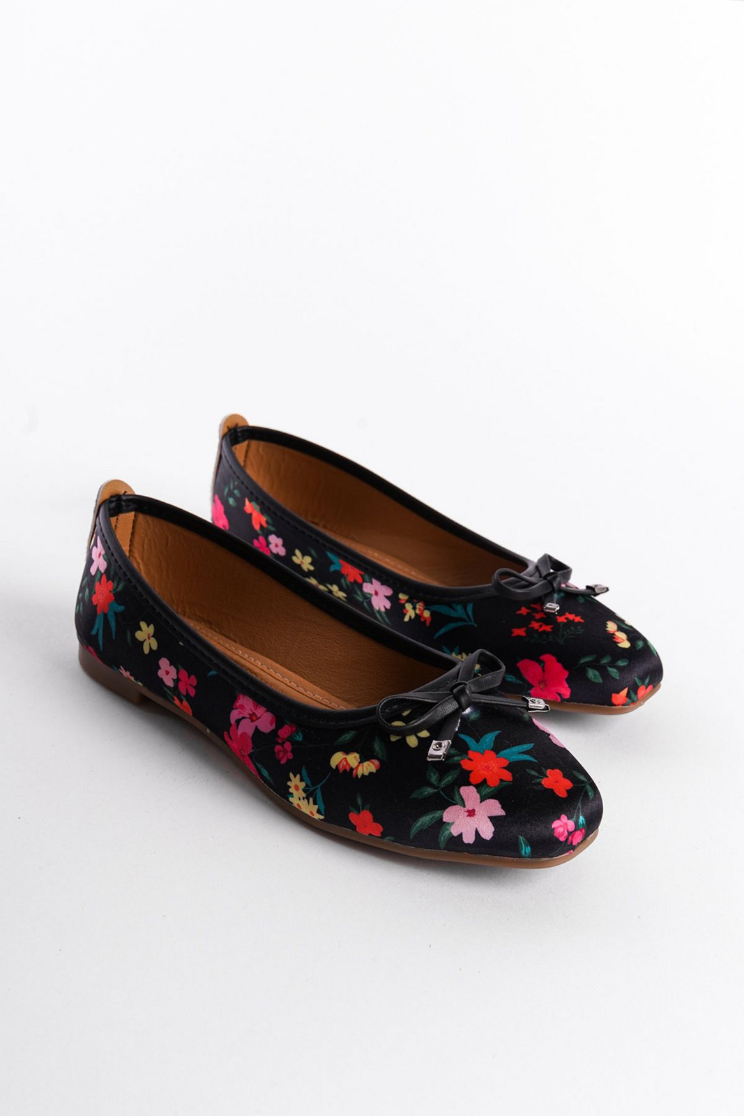 Capone Outfitters Hana Trend Satin Floral Women's Ballerinas