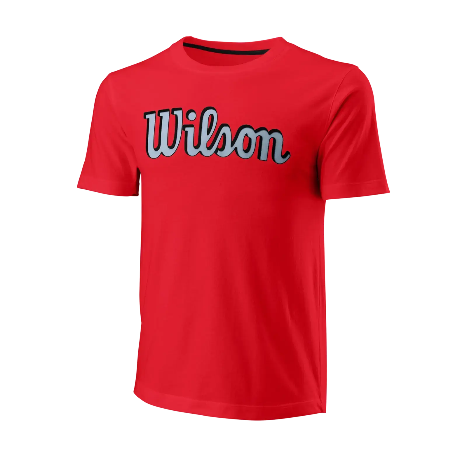 Pánské tričko Wilson  Script Eco Cotton Tee-Slimfit Red L