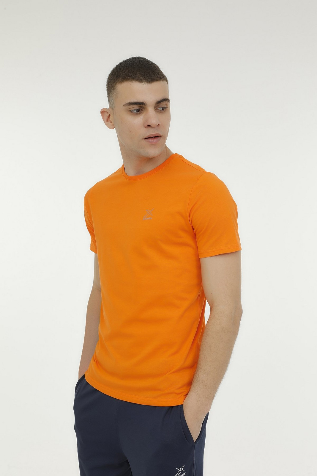 KINETIX M-SN220 BSC C T-SHIRT 3FX ORANGE Man Sleeve T-Sh