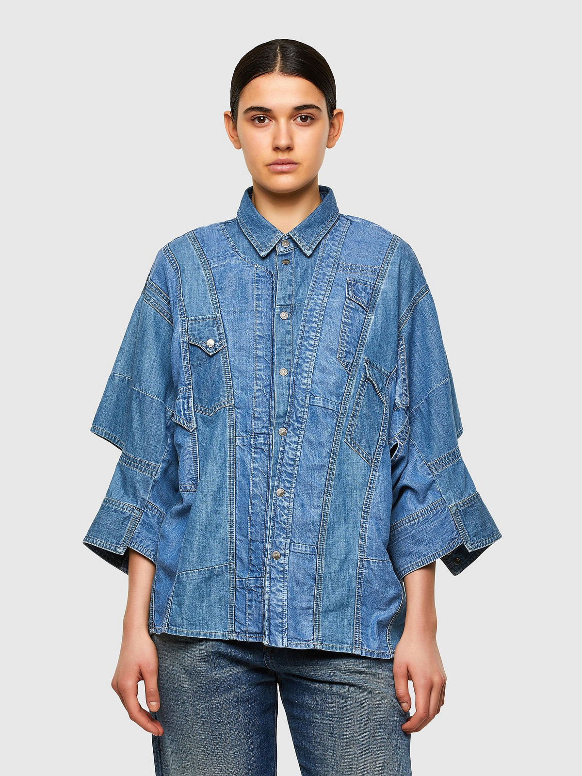 Diesel Shirt - DE-RINGLE-MM-SP SHIRT blue