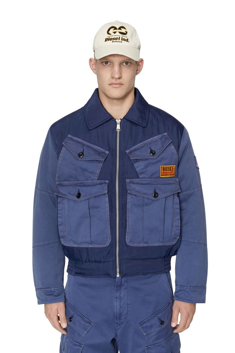 Diesel Jacket - W-MANFRED JACKET blue