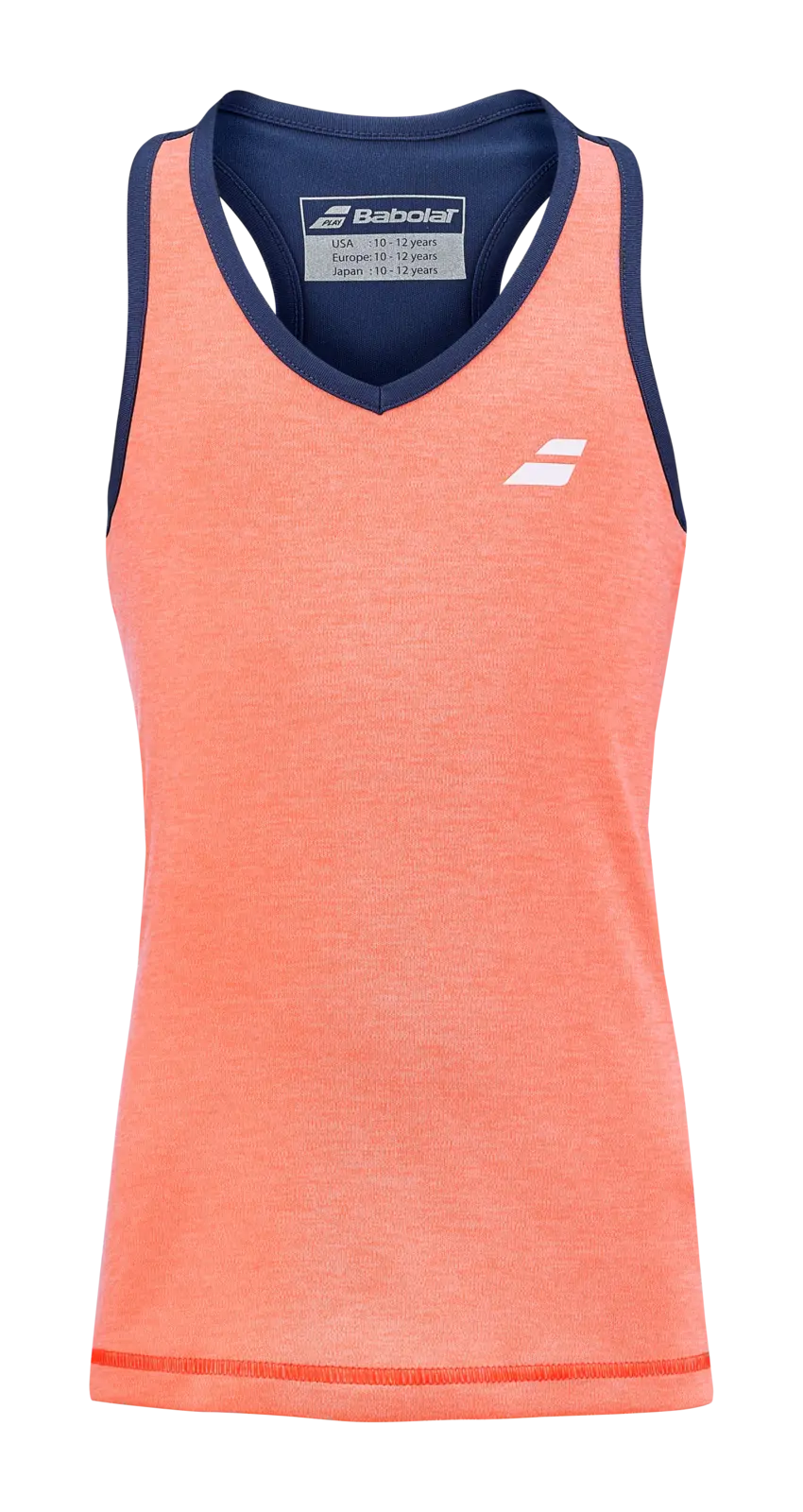 Dívčí tílko Babolat  Play Tank Top Fluo Strike 12 - 14 let