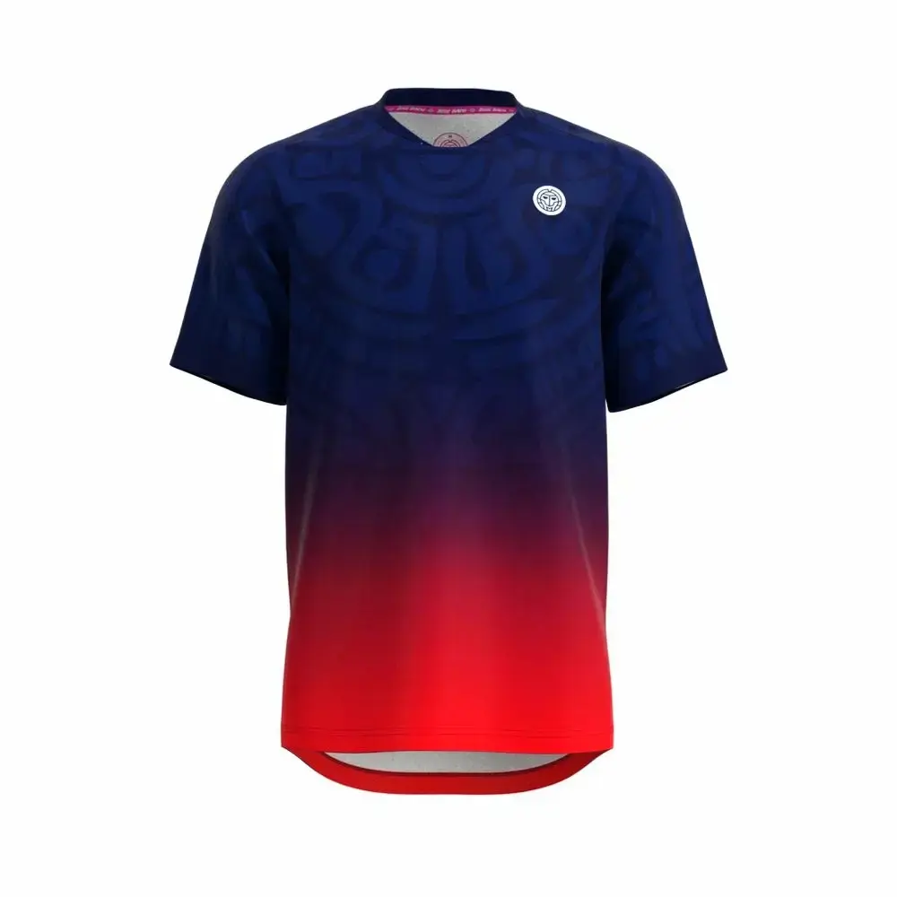 Chlapecké tričko BIDI BADU  Colortwist Junior Tee Dark Blue/Red 140 cm