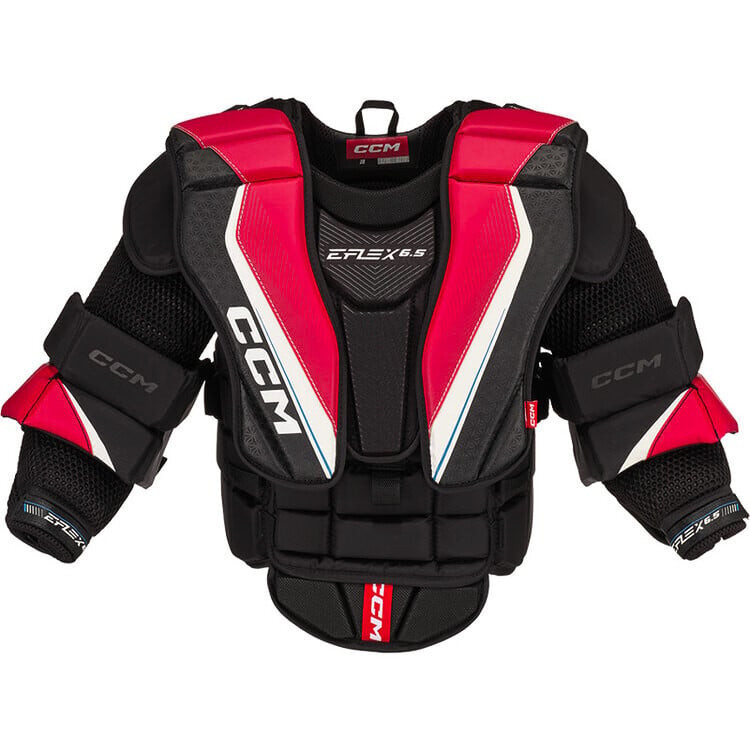 Brankářská hokejová vesta CCM Eflex 6.5 Black/Red/White  S/M