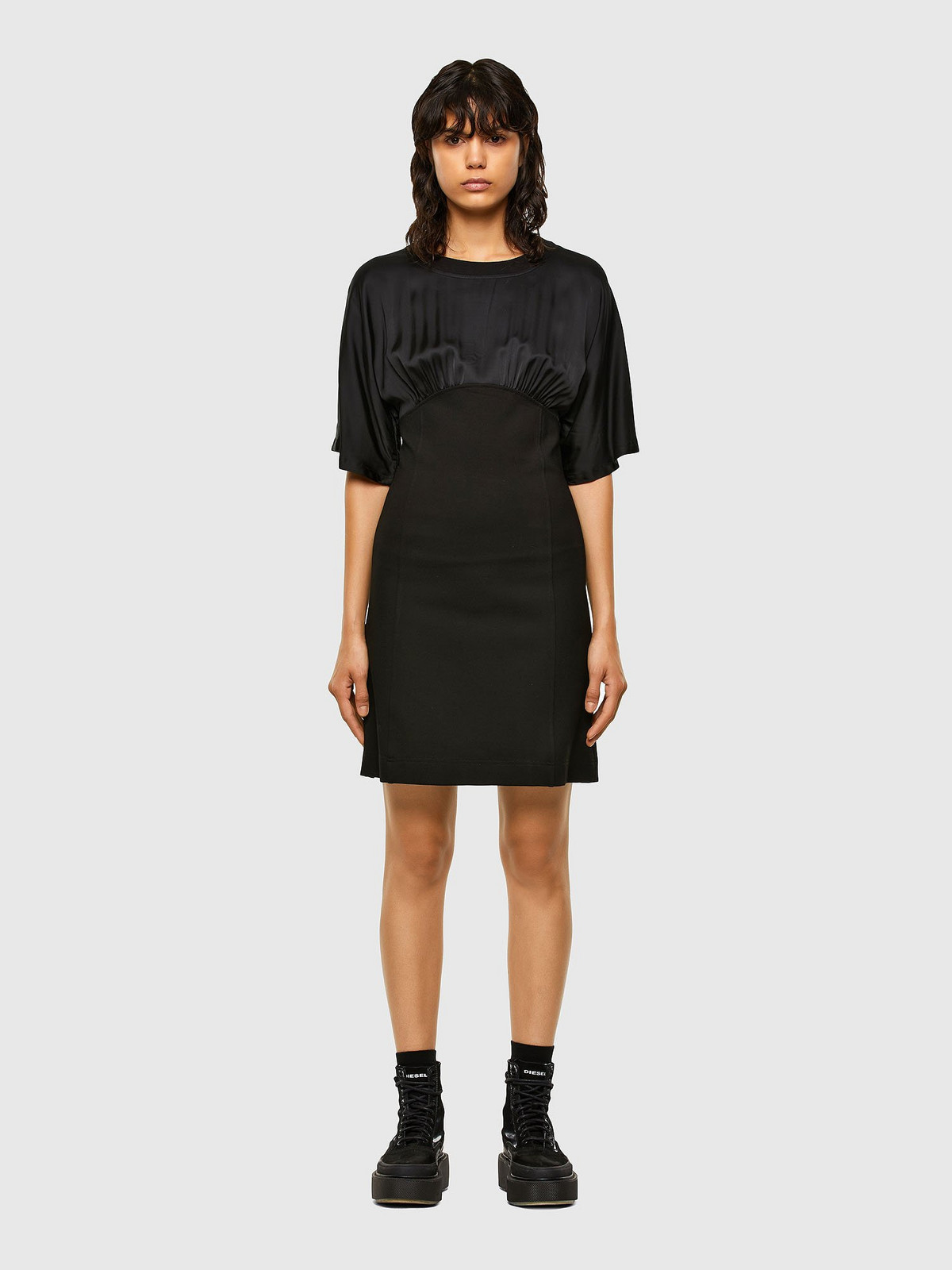 Diesel Dress - DSTAR black with high waist