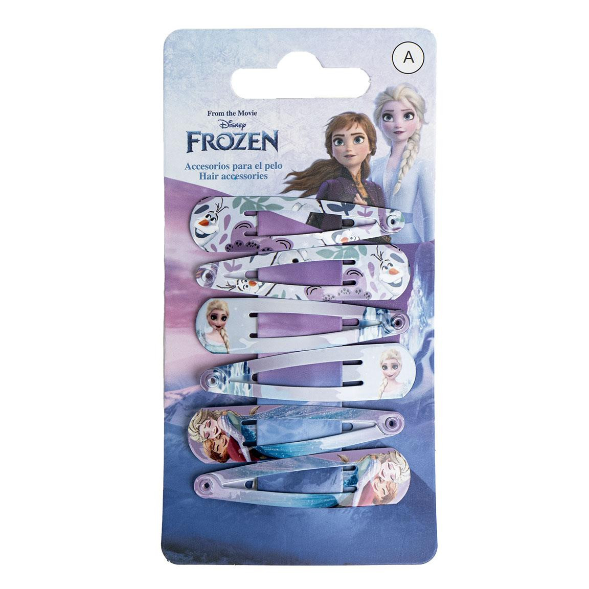 HAIR ACCESSORIES CLIPS 6 PIECES FROZEN