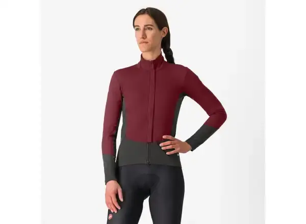 Castelli Perfetto Air dámská bunda Deep Bordeaux/Dark Gray vel. S