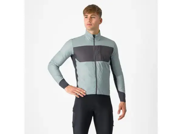 Castelli Unlimited Puffy pánská bunda Defender Green/Dark Grey vel. S