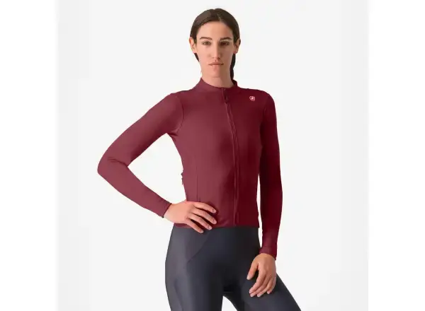 Castelli Espresso Thermal dámský dres Deep Bordeaux vel. S