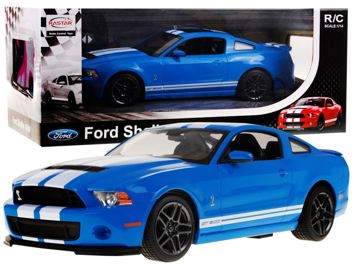 Mamido RASTAR RASTAR Auto na dálkové ovládání Ford Shelby GT500 1:14 modré RC