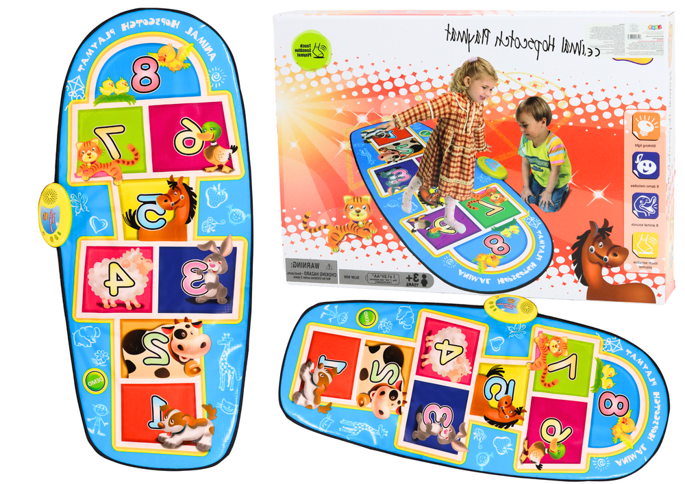 mamido Taneční podložka pro děti se zvířátky 8 melodií