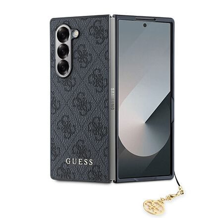 Guess 4G Charm Zadní Kryt pro Samsung Galaxy Z Fold 6 Grey GUHCZFD6GF4GGR