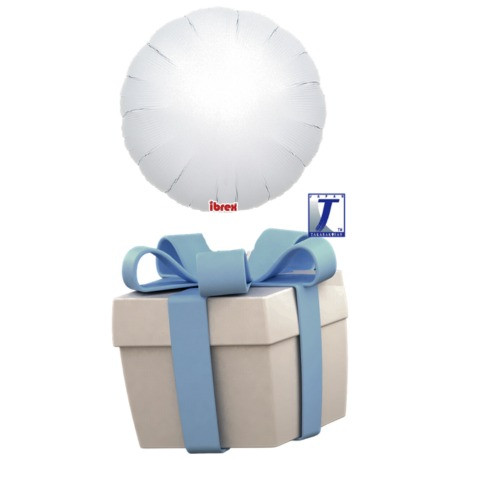 Létající balónek kruh bílý 35 cm - TAKARA KOSAN