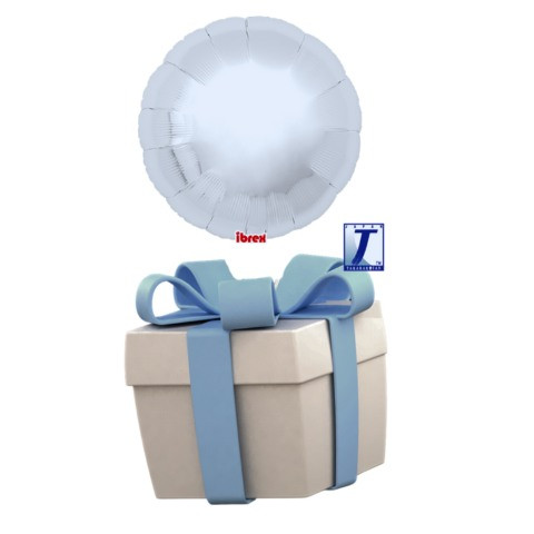 Létající balónek kruh stříbrný 35 cm - TAKARA KOSAN