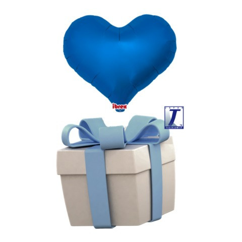 Létající balónek srdce modré 35 cm - TAKARA KOSAN