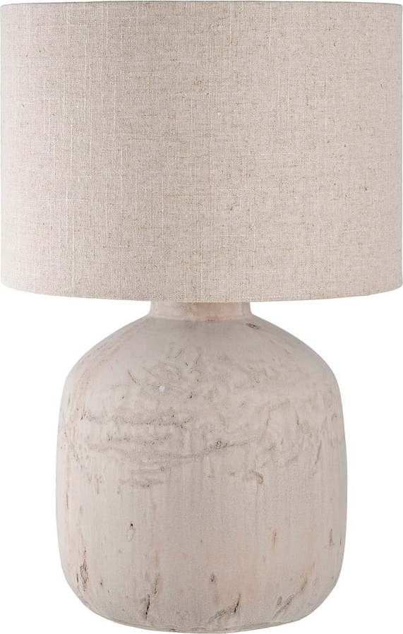 Krémová stolní lampa s textilním stínidlem (výška 46,5 cm) Bilby – House Nordic