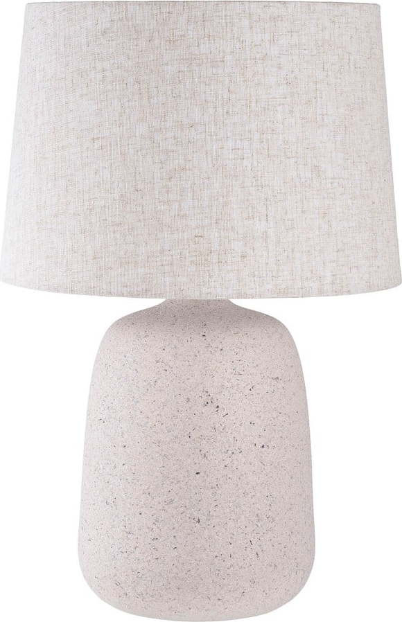 Krémová stolní lampa s textilním stínidlem (výška 47 cm) Croft – House Nordic