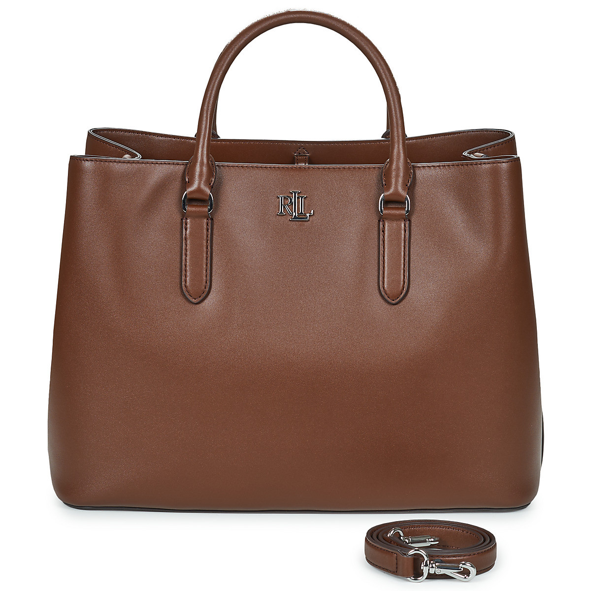 Lauren Ralph Lauren  MARCY 36-SATCHEL-LARGE  Hnědá