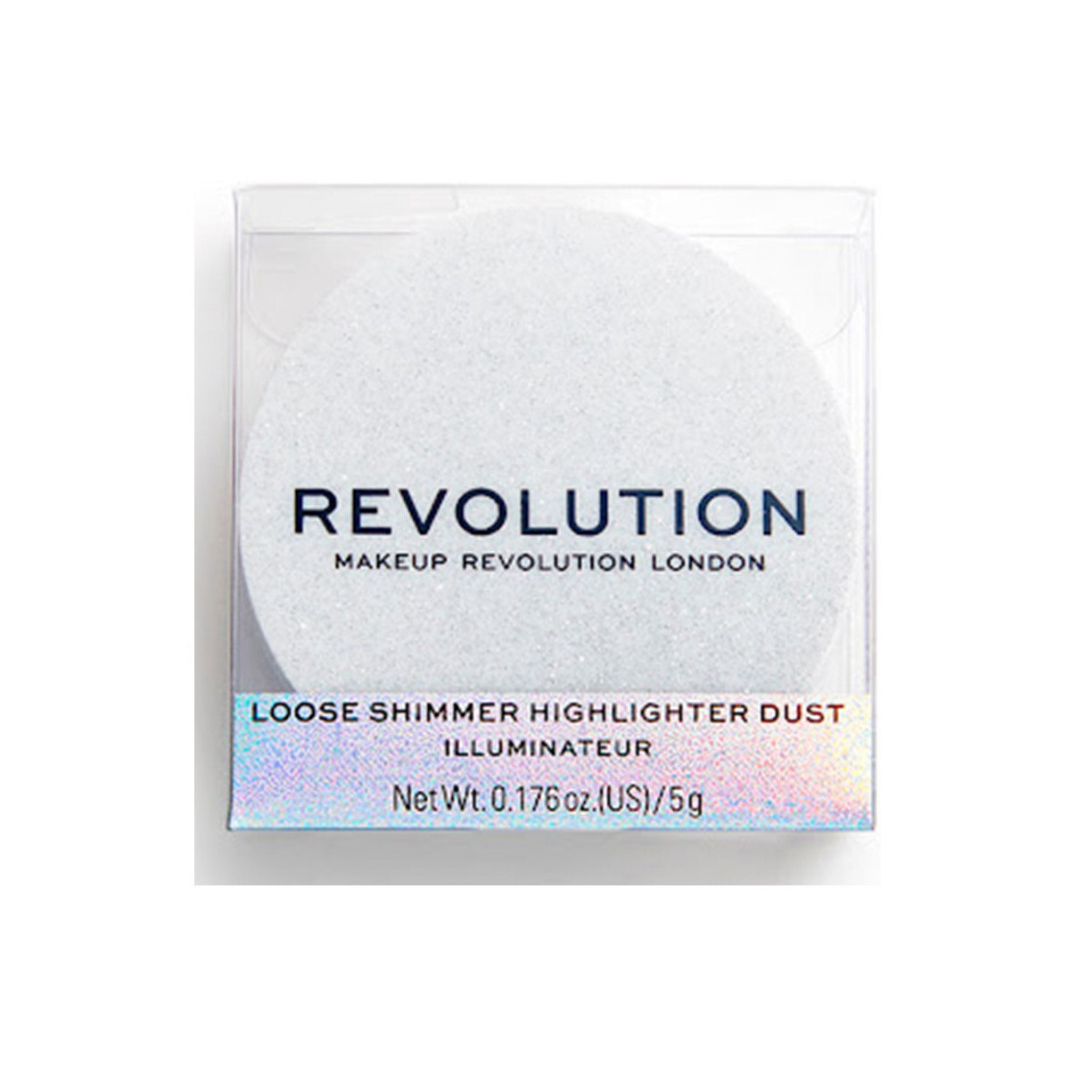 Makeup Revolution  Metallic Powder Highlighter  Bílá