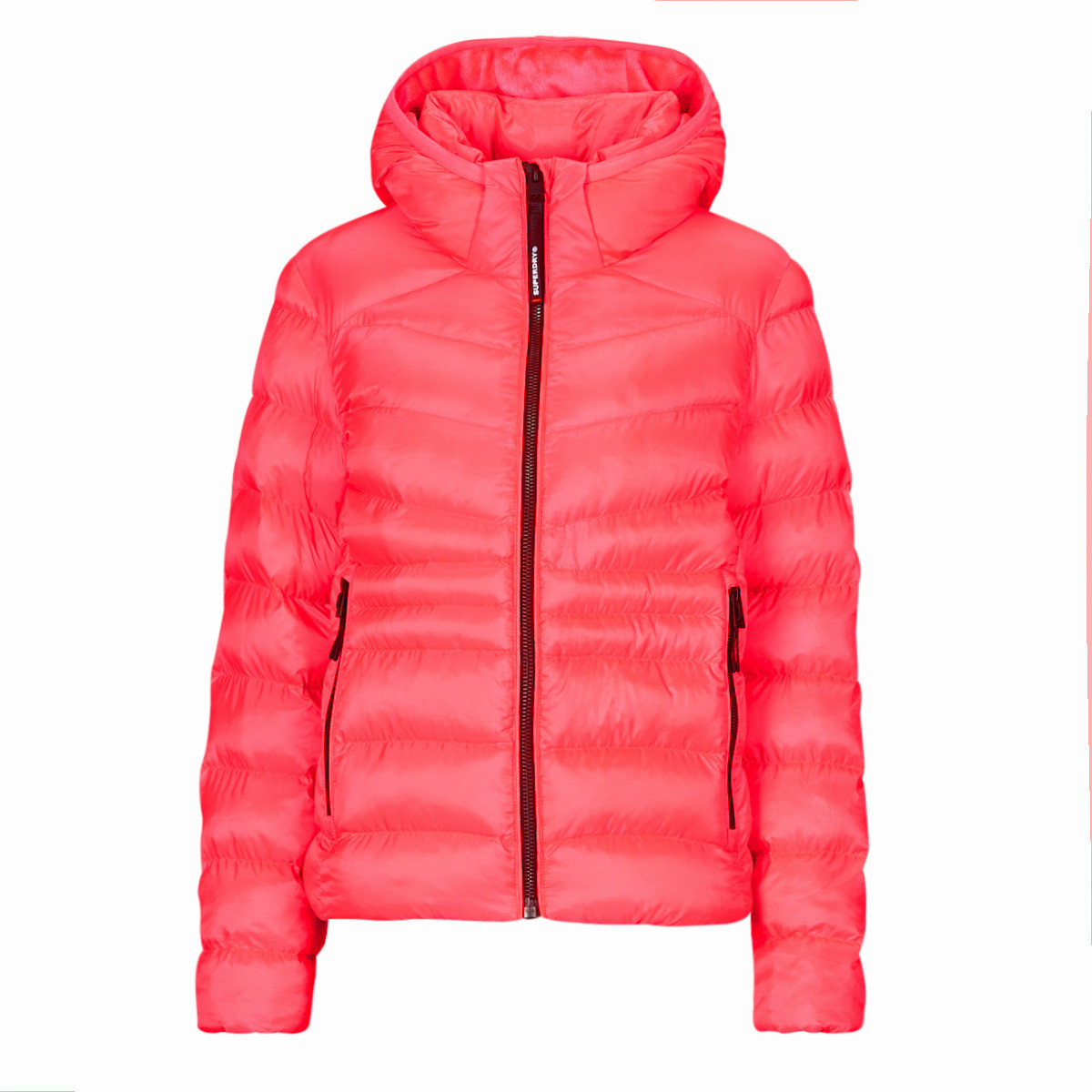 Superdry  HOODED FUJI PADDED JACKET  Růžová