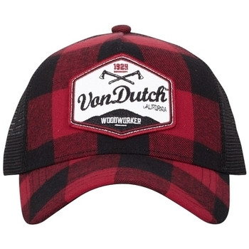 Von Dutch  CASQUETTES  BASEBALL CARREAUX FILET  Červená