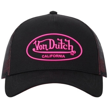 Von Dutch  CASQUETTE BASEBALL  SERGE  PRINT RUBBER FLUO  Černá