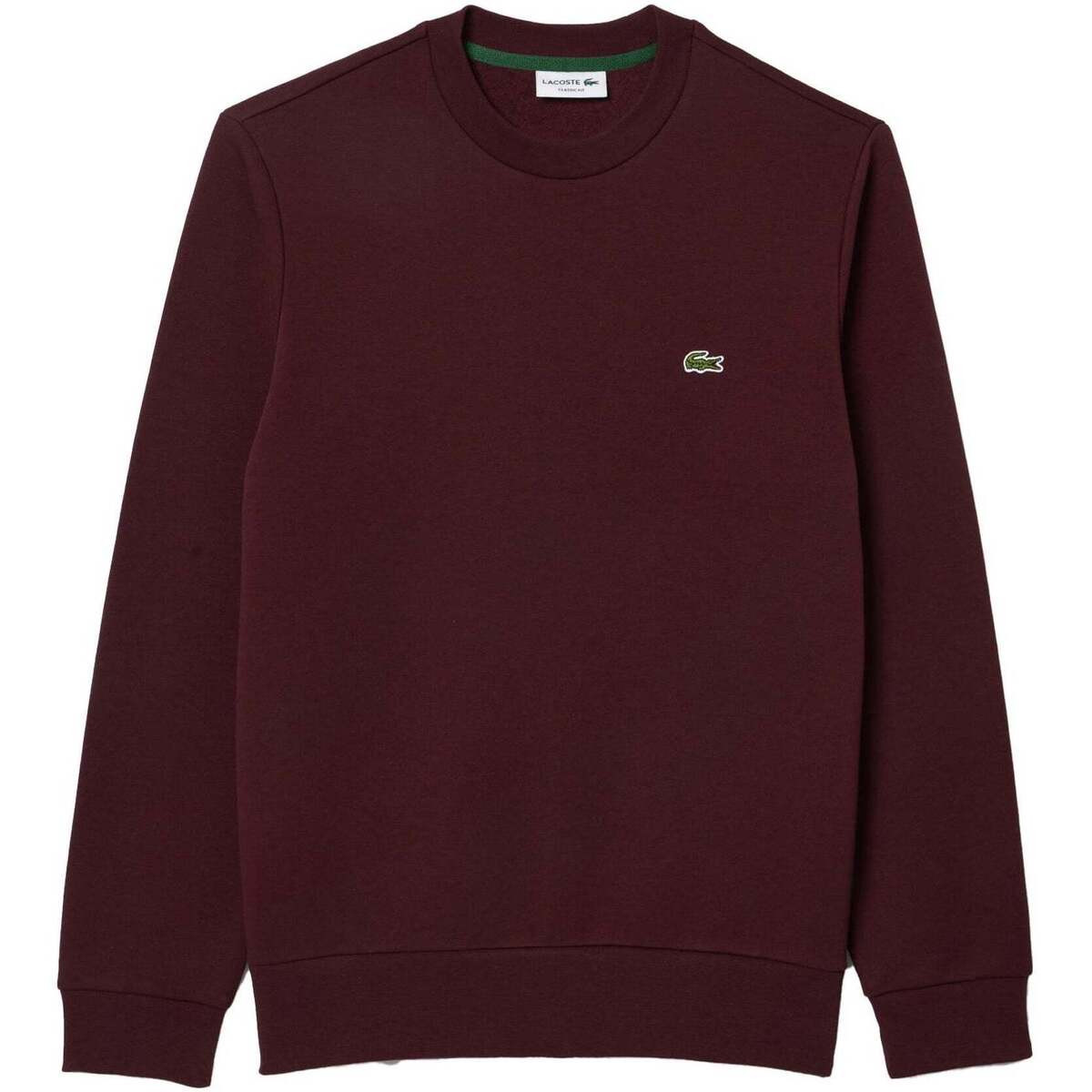 Lacoste  Fleece Crew Sweatshirt Bordeaux  ruznobarevne