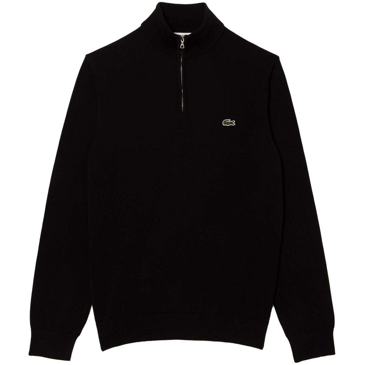 Lacoste  Quarter Zip Knit Sweater Black  Černá