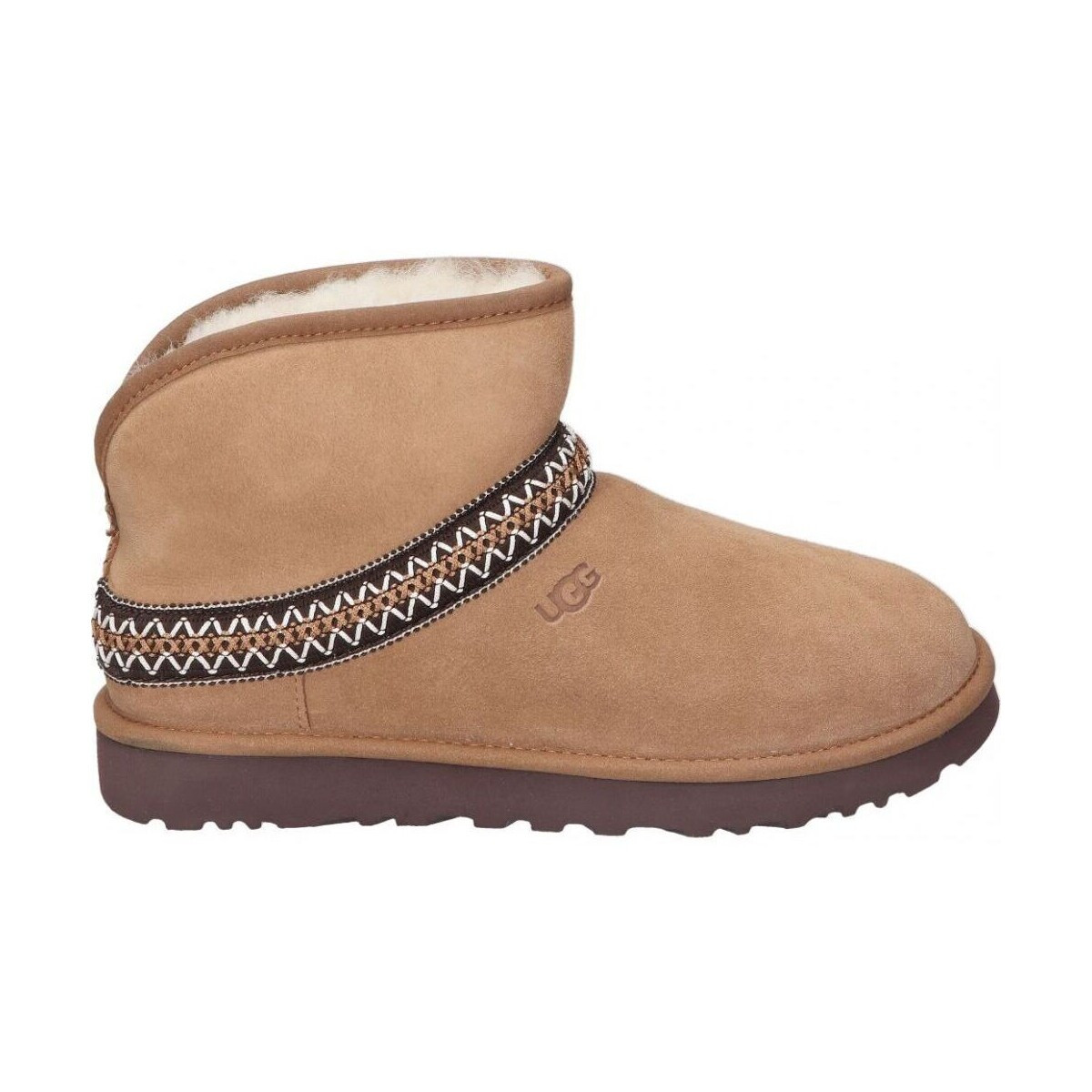 UGG  CLASSIC MINI CRESCENT  Hnědá