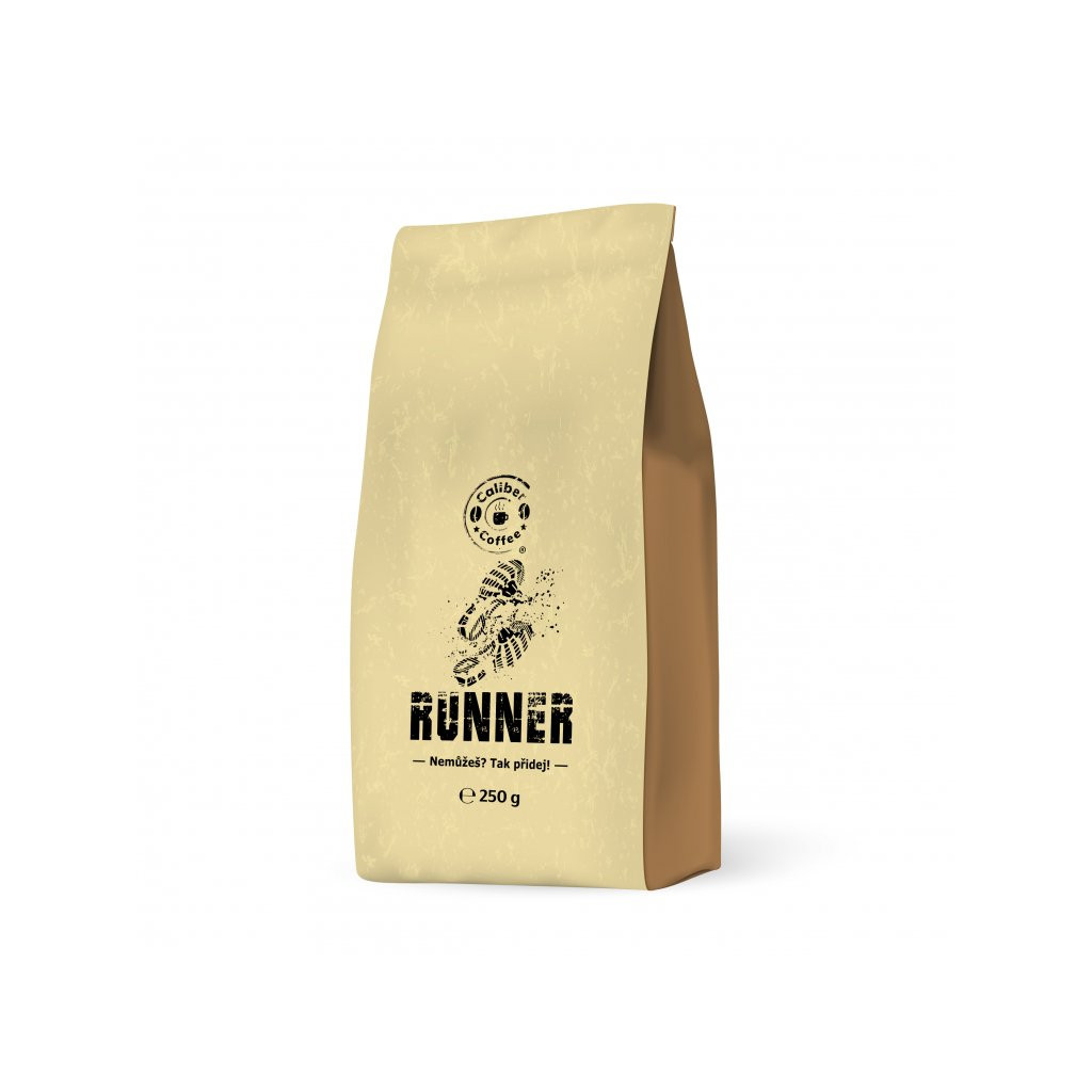 Zrnková káva Caliber Coffee Runner Papua Nová Guinea 250g - min. trvanlivost do 8.12.2023