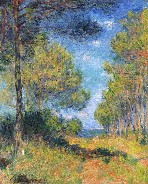 Claude Monet Obrazová reprodukce Allée de sapins à Varengeville, Claude Monet, 30 × 40 cm