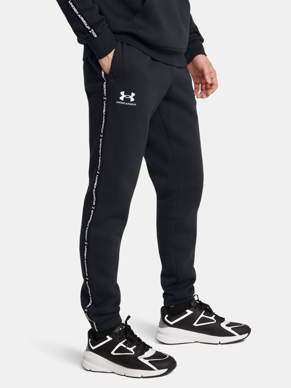 Under Armour UA Icon Fleece Taping Tepláky Černá