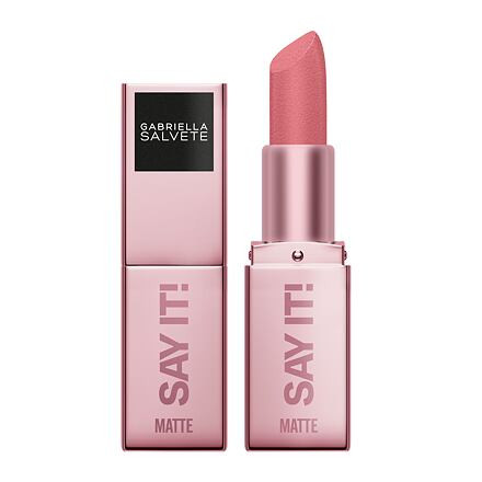 Gabriella Salvete Say It! Matte sametově hebká rtěnka s dlouhou výdrží 3.8 g odstín 1