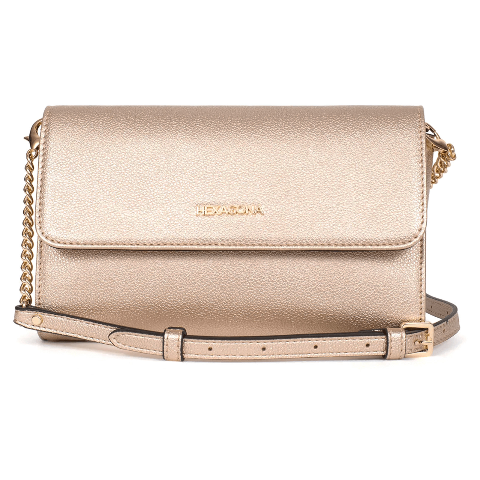 Menší dámská kabelka na mobil a doklady Hexagona Gloria - zlatá