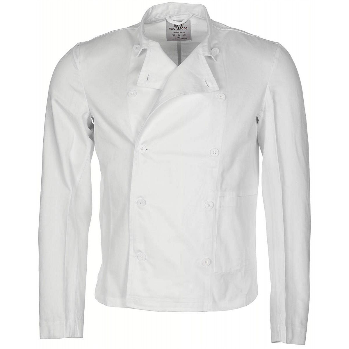 Šéfkuchařská bunda bílý rondon dlouhý rukáv bavlna Švédsko originál Velikost: C48