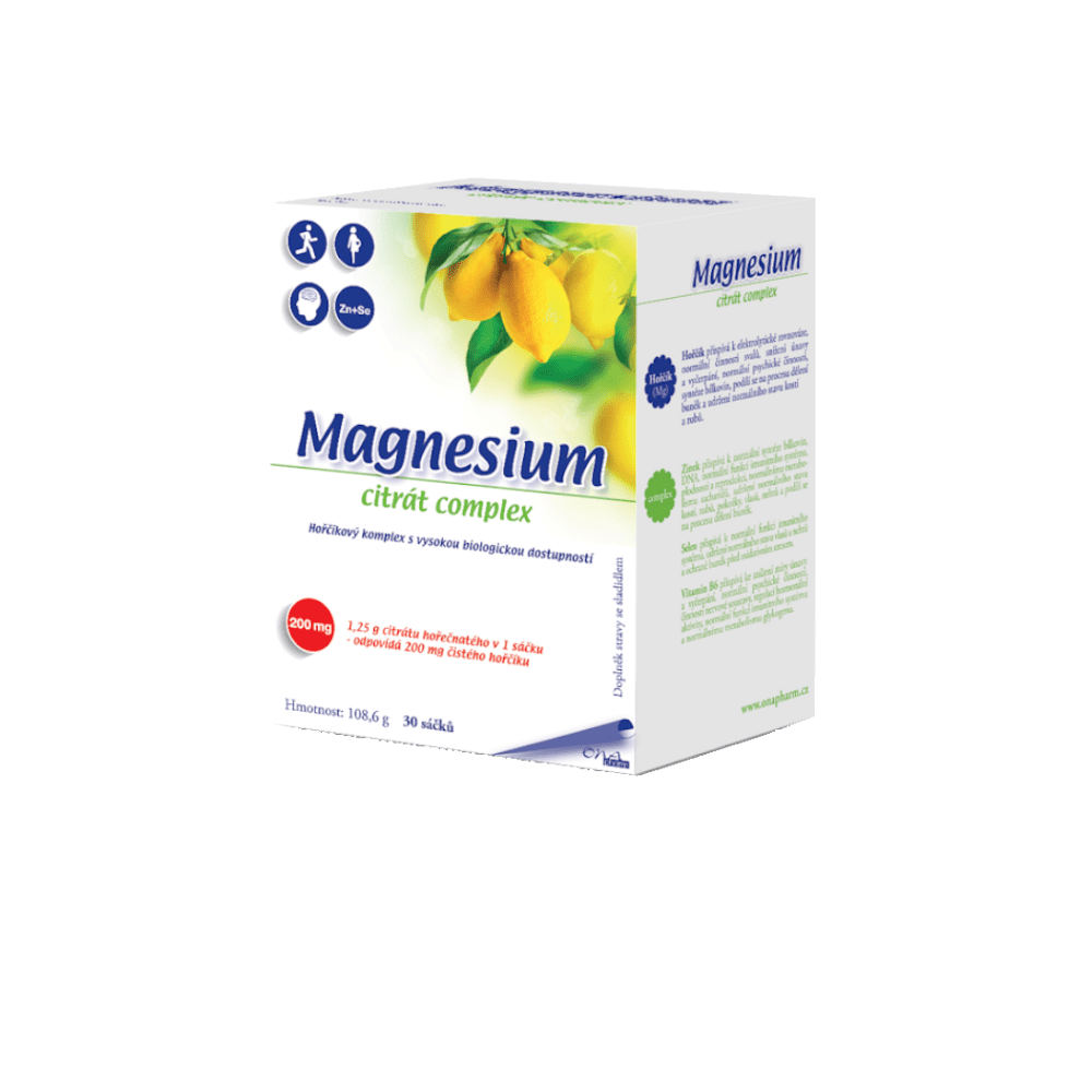 ONAPHARM Magnesium citrát complex 30 sáčků, poškozený obal