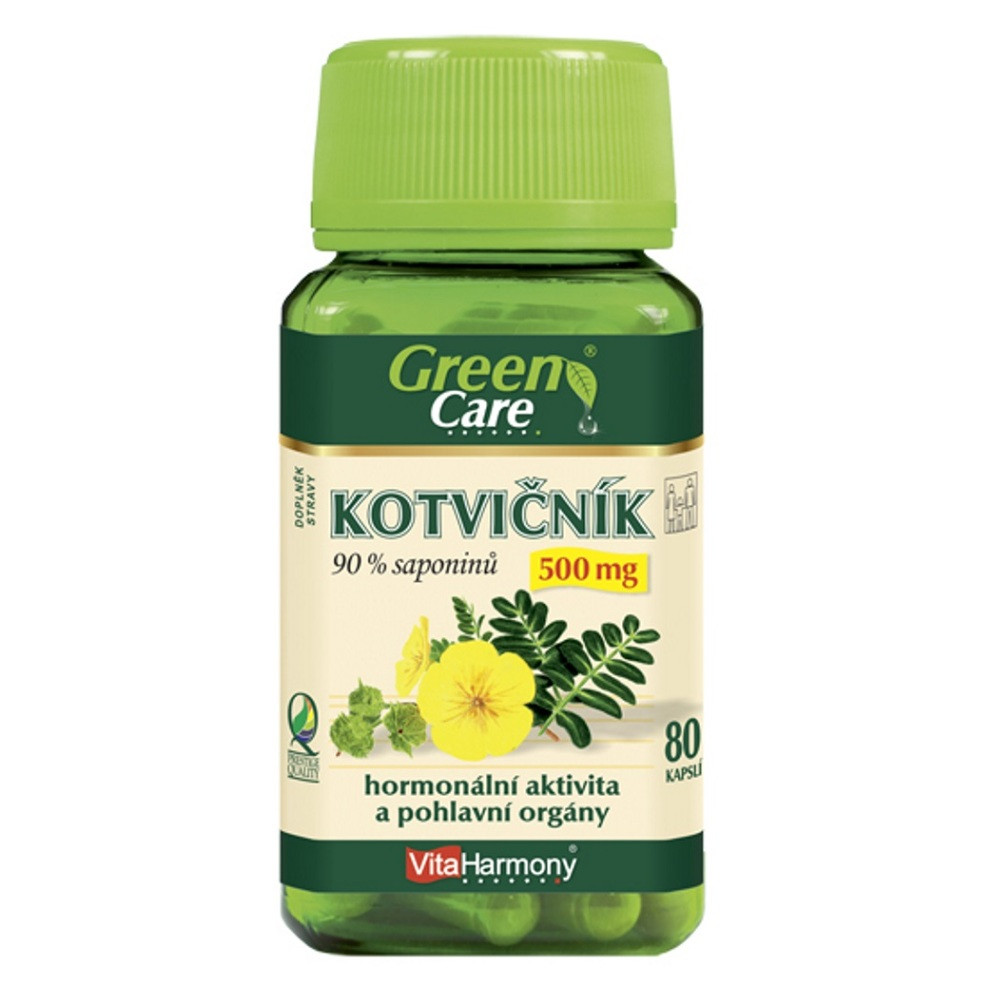 VITAHARMONY Kotvičník 500 mg 90 % saponinů 80 kapslí, poškozený obal