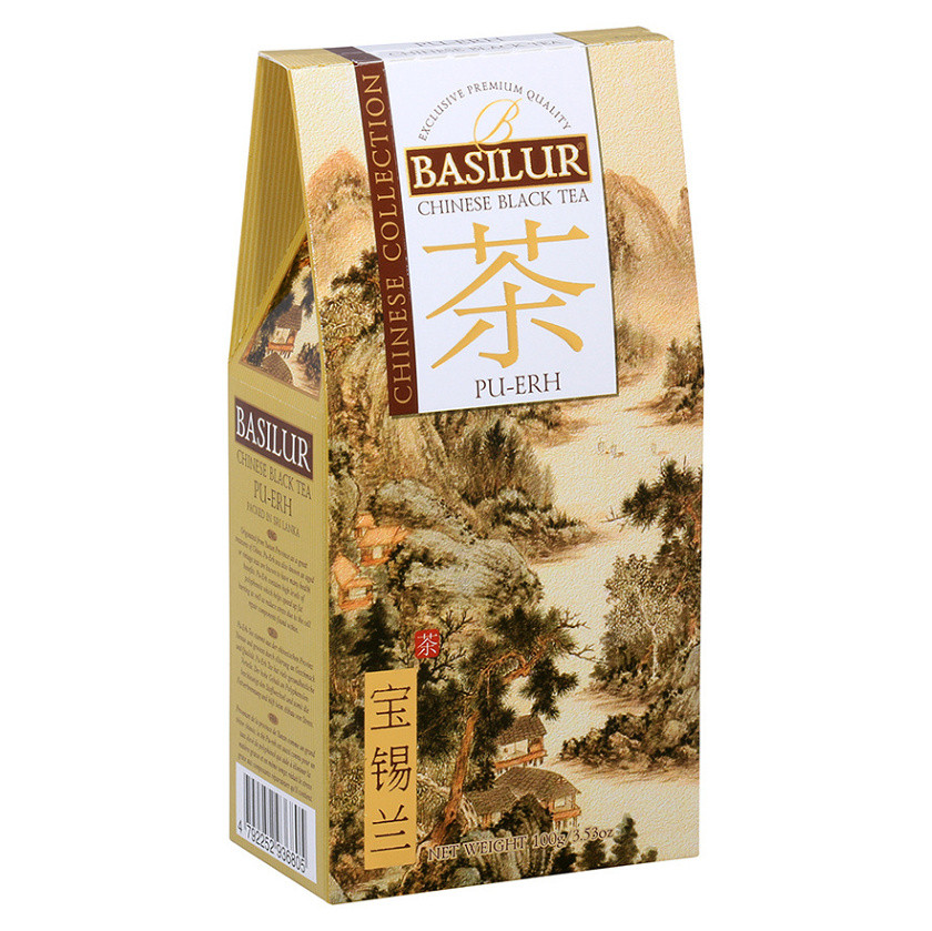 BASILUR Chinese Pu-Erh černý čaj 100 g, poškozený obal