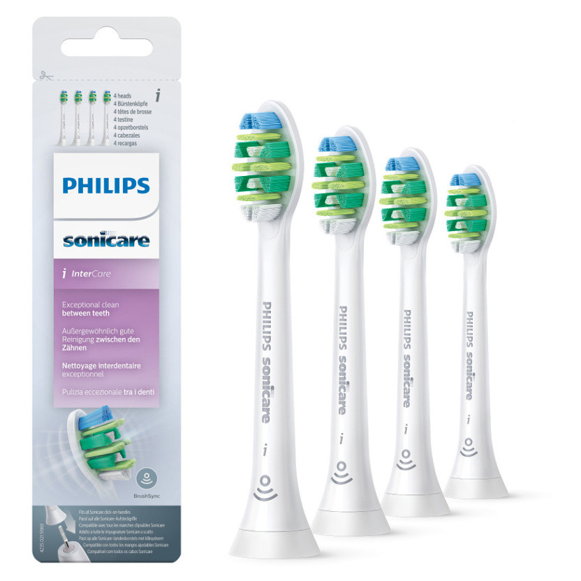 PHILIPS SONICARE InterCare HX9004/10 standardní velikost hlavice, 4 ks, poškozený obal