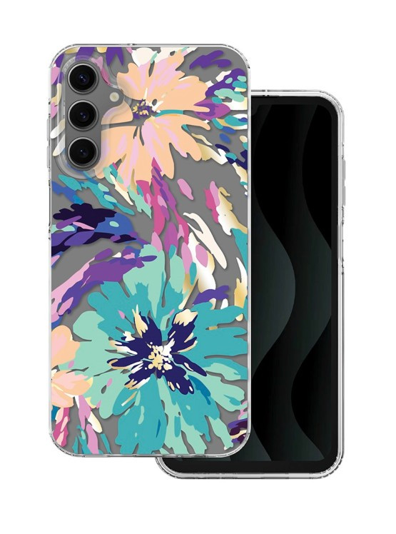 Kryt TopQ IMD Samsung A15 IMD pevný Abstract Flowers 128297