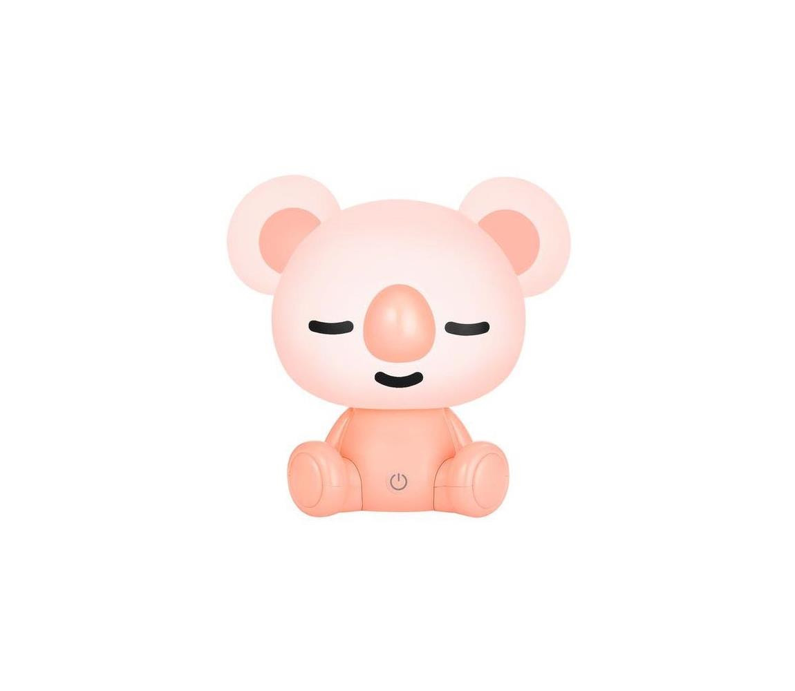 Zuma Line Zuma Line KDR-611-PK - LED Dětská dotyková stolní lampa KOALA LED/3W/230V