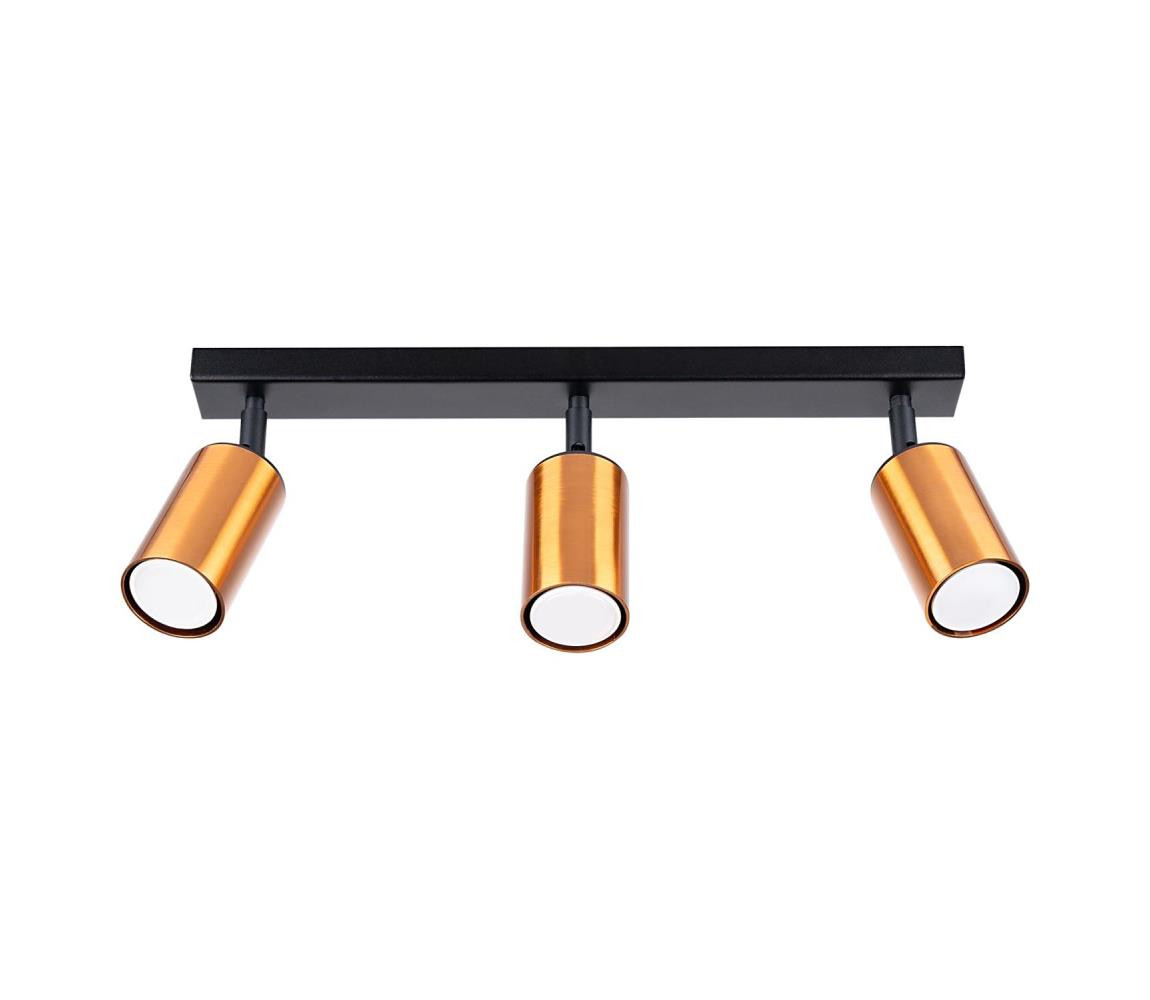 SL.1376 - Bodové svítidlo WINX 3xGU10/10W/230V černá/měď