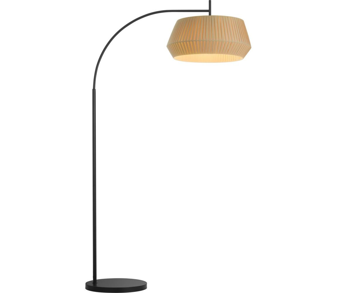 Nordlux Nordlux - Stojací lampa DICTE 1xE27/60W/230V černá/béžová