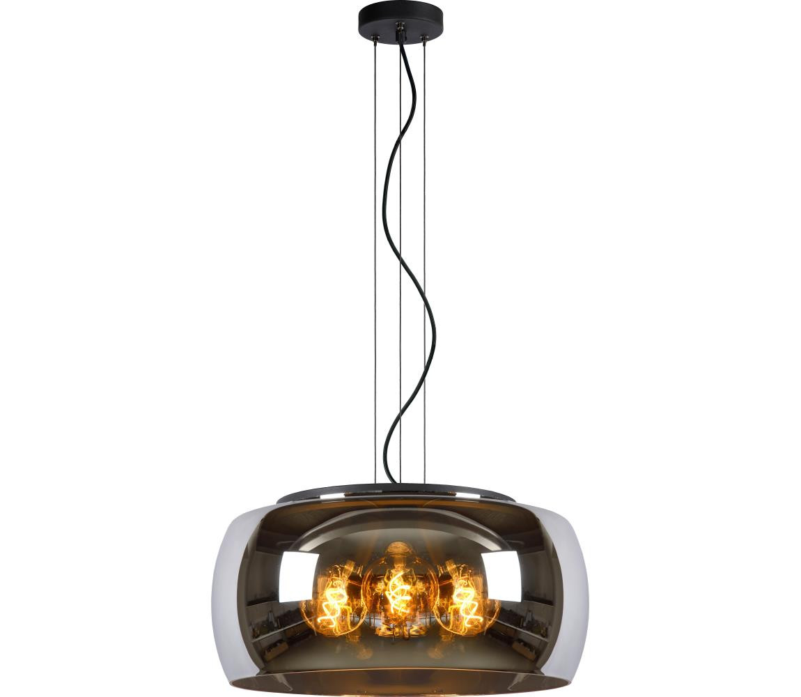 Lucide Lucide 45401/50/65 - Lustr na lanku OLIVIA 3xE27/40W/230V pr. 50 cm černá