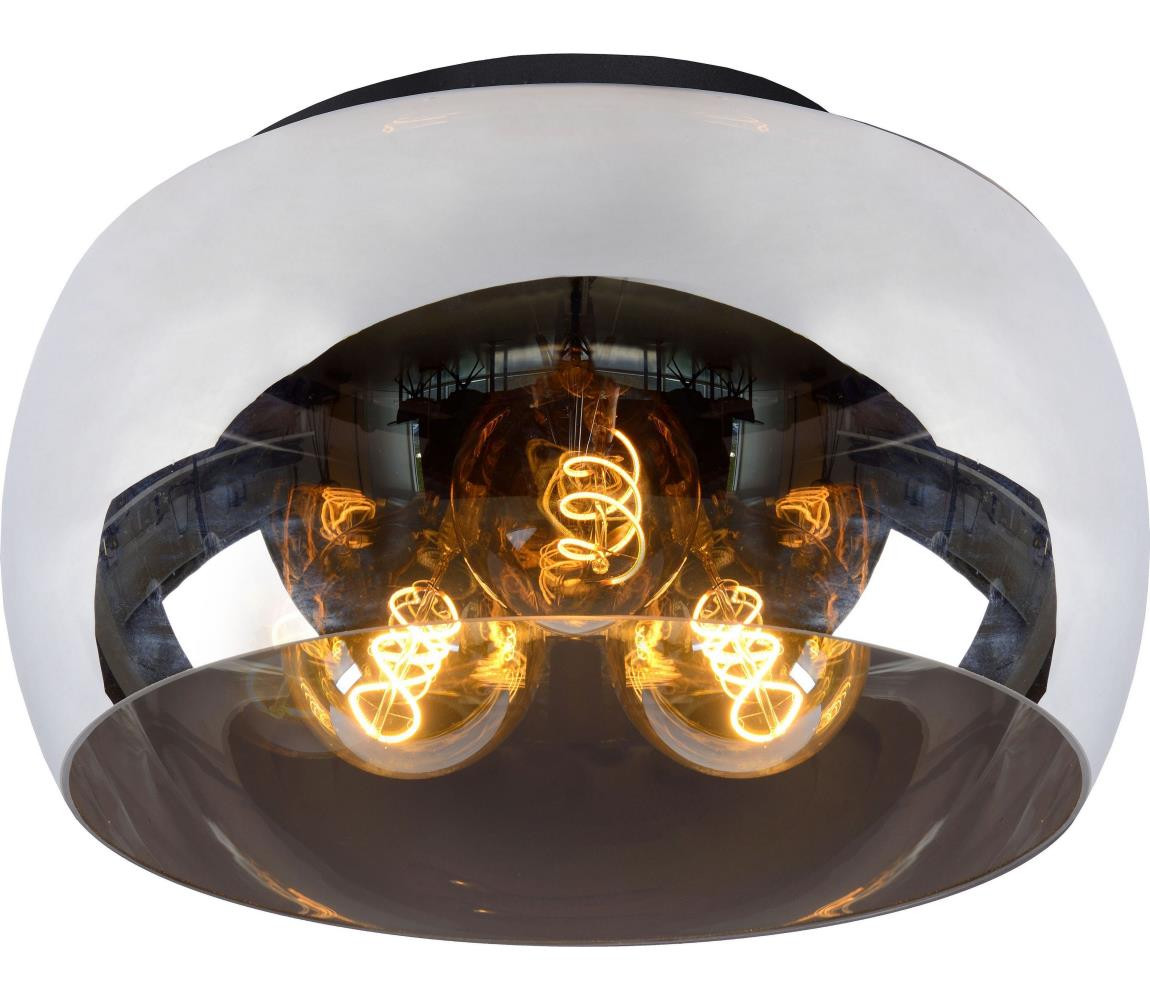 Lucide Lucide 45101/40/65 - Stropní svítidlo OLIVIA 3xE27/40W/230V pr. 40 cm černá