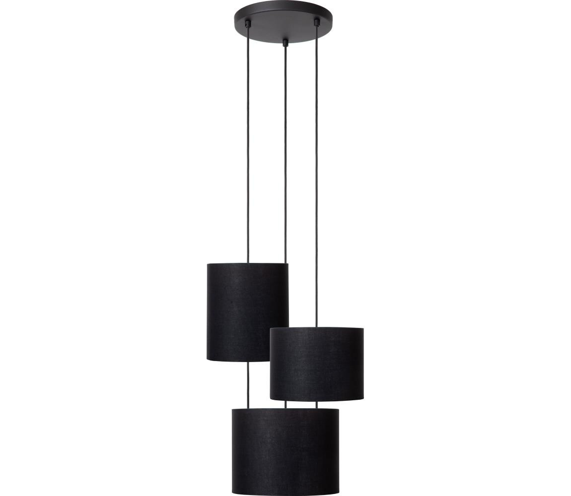 Lucide Lucide 45409/13/30 - Lustr na lanku MAYA 3xE27/40W/230V černá